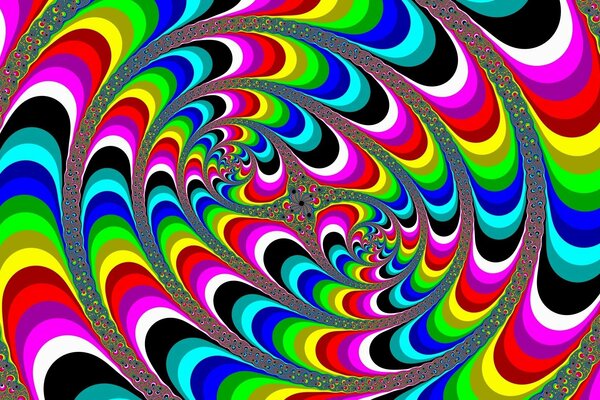 Ilusión multicolor abstracta