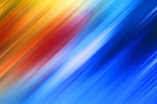 Lignes multicolores de rayons de lumière