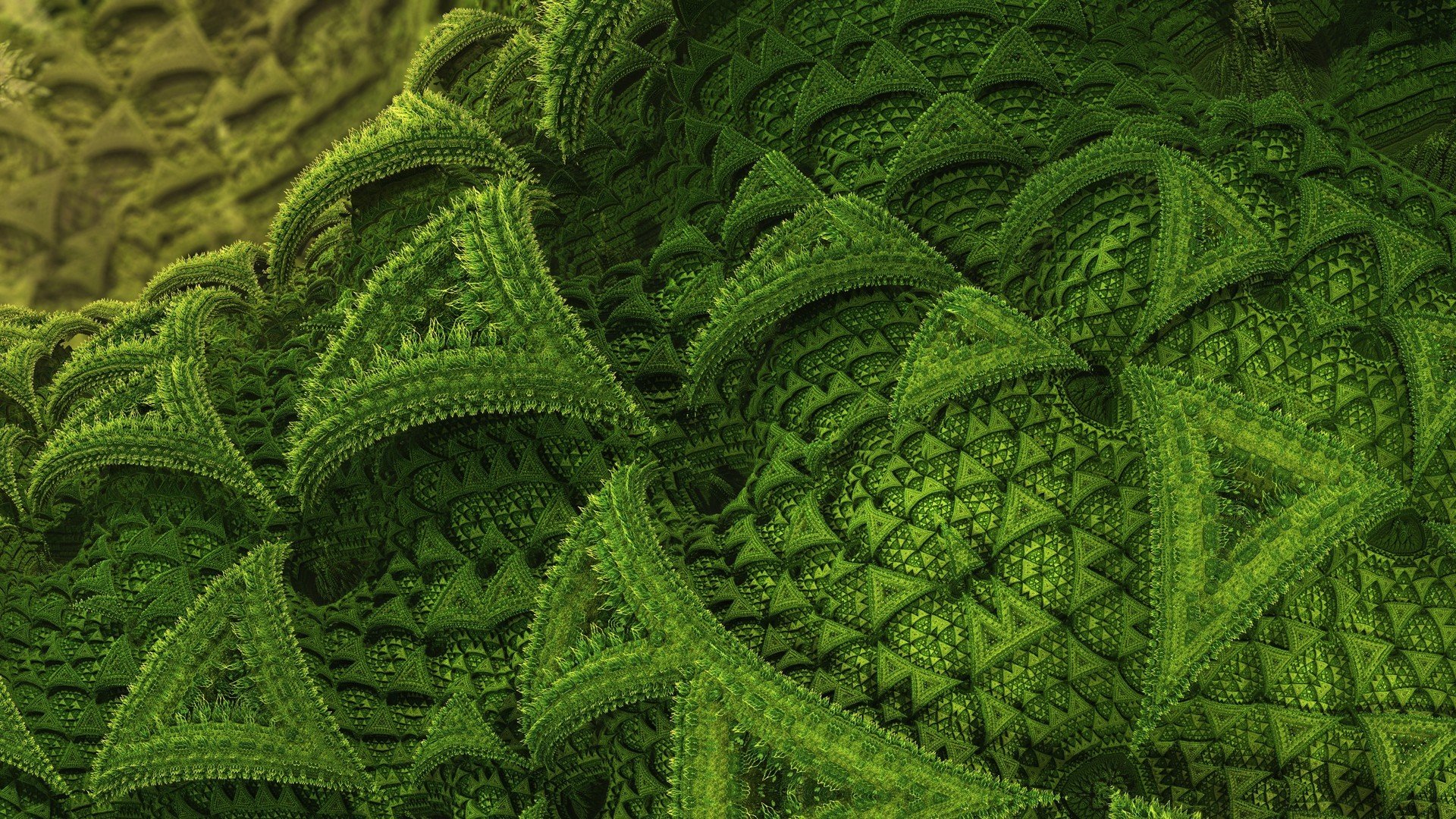 pattern abstract green background render