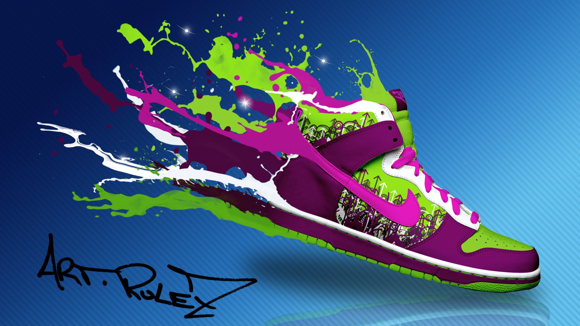 photoshop nike scarpe