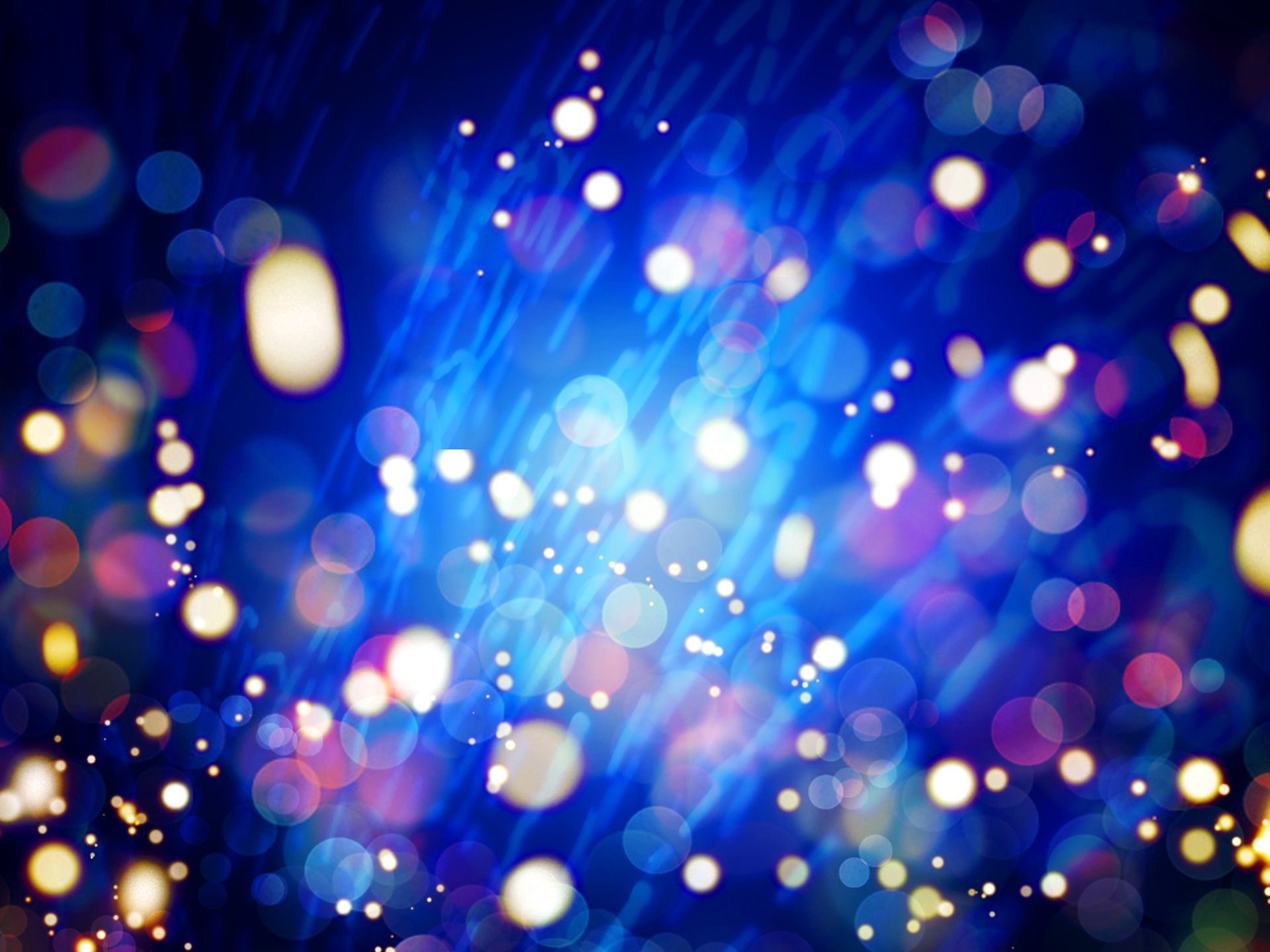 lichter blau bokeh