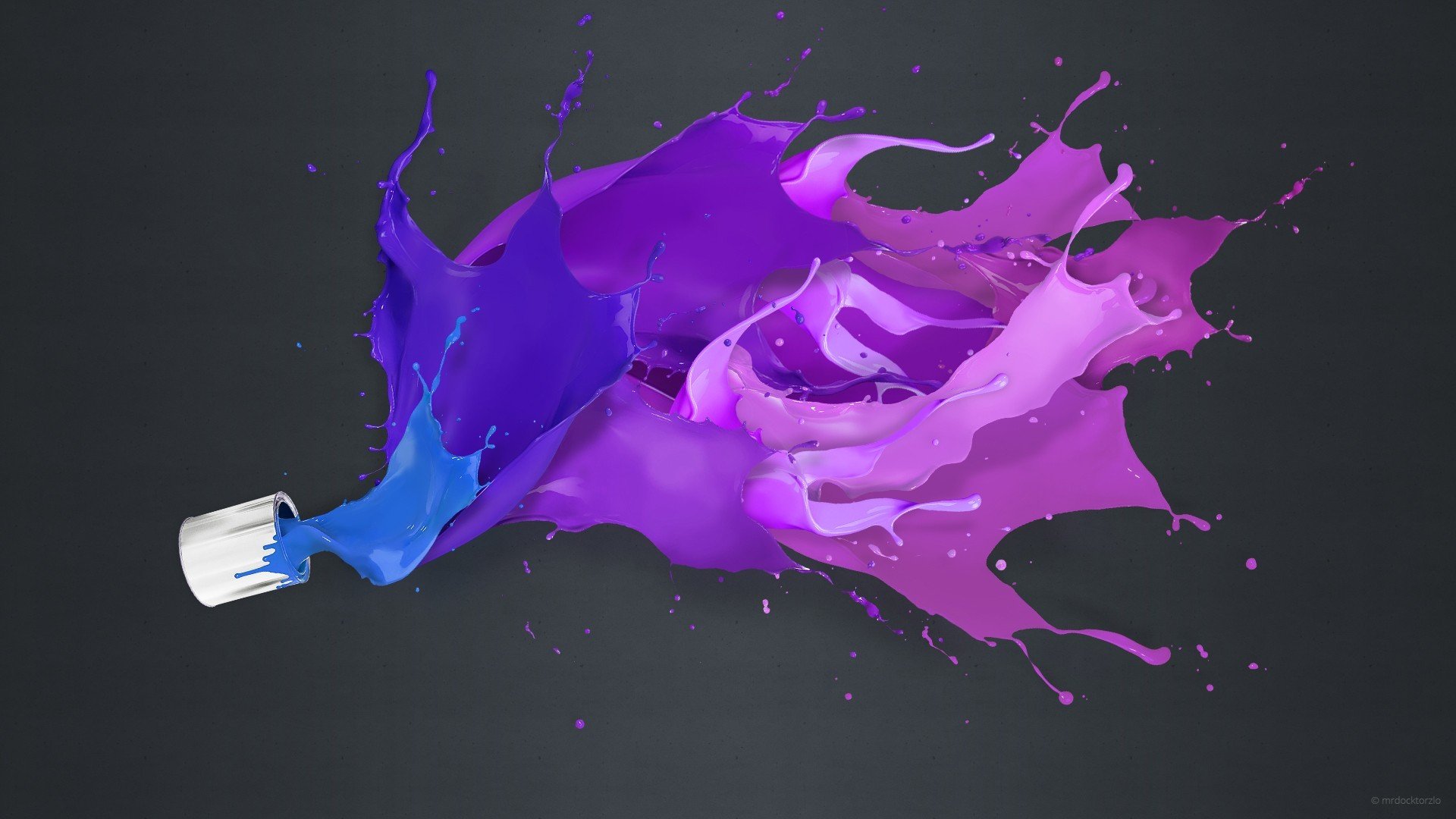 peinture couleurs splash fond