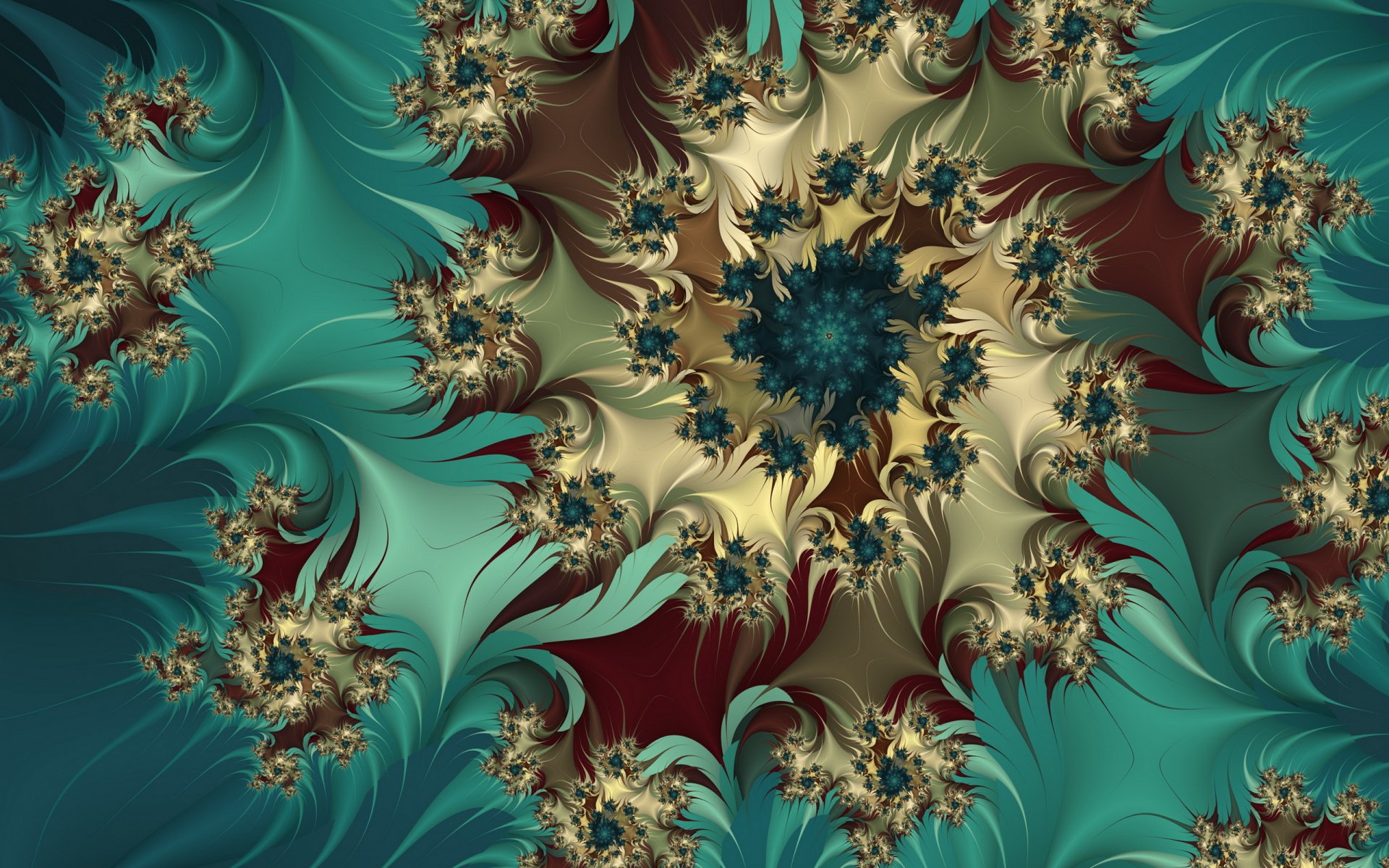 fractal flor capullos