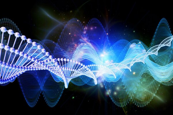 Abstraction, the helix of a DNA molecule