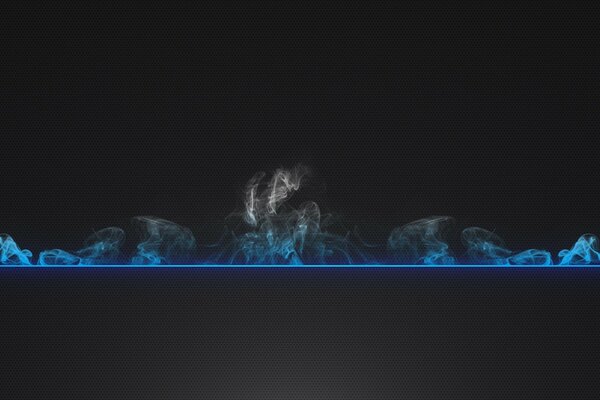 Abstract clouds of smoke on a dark background