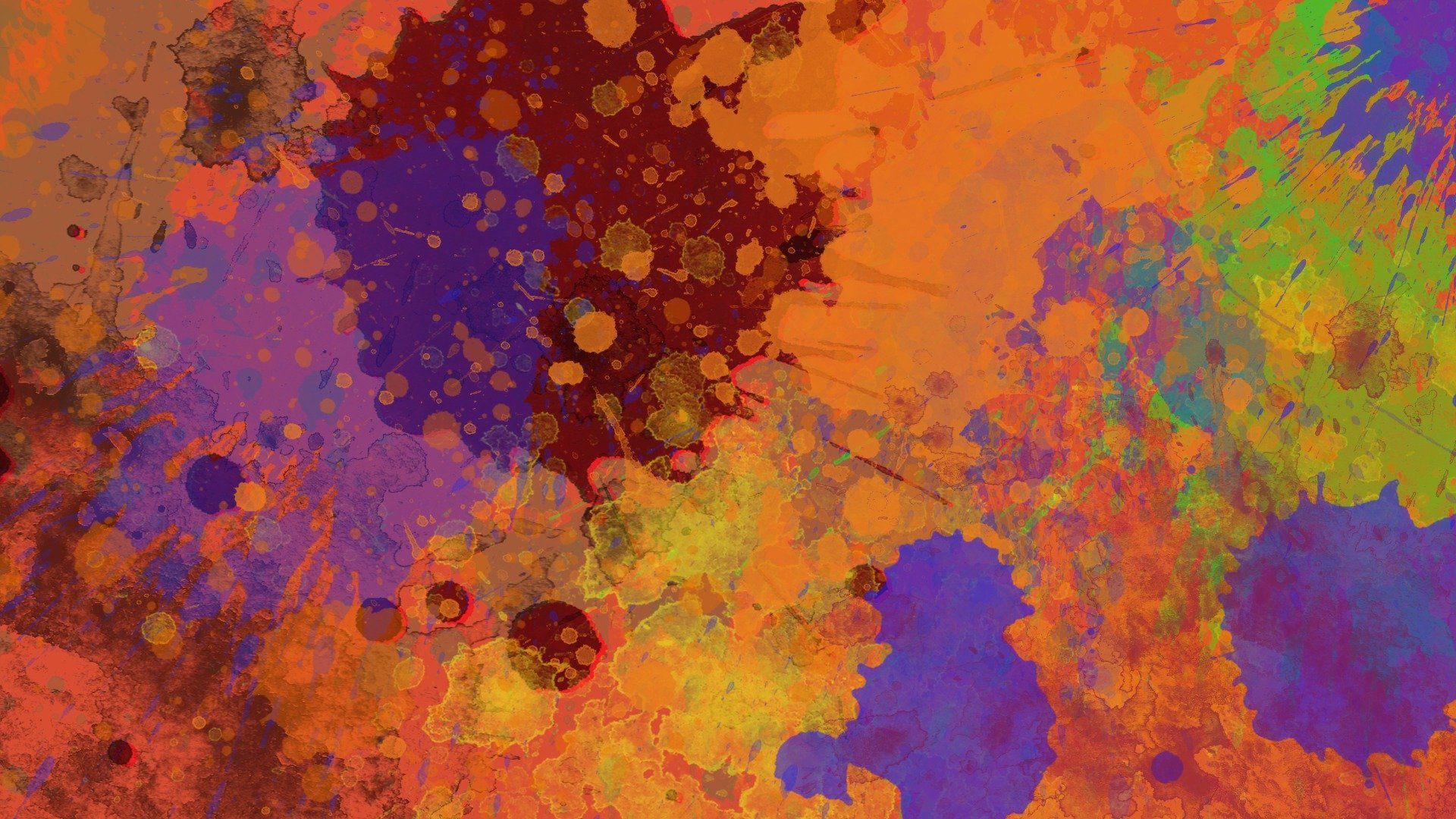 astrazione colori della vernice splatter 1920x1080