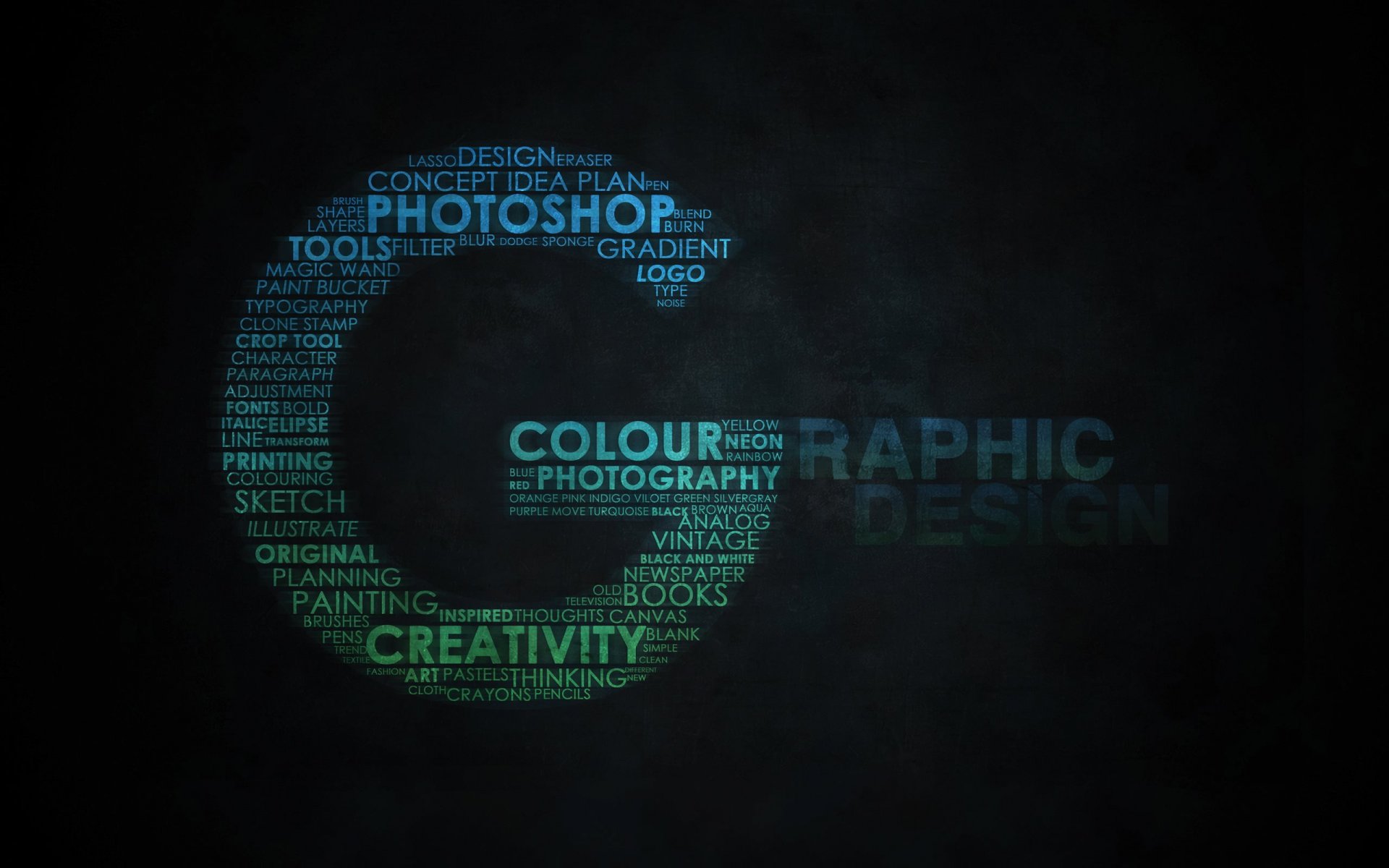 photoshop design creative words