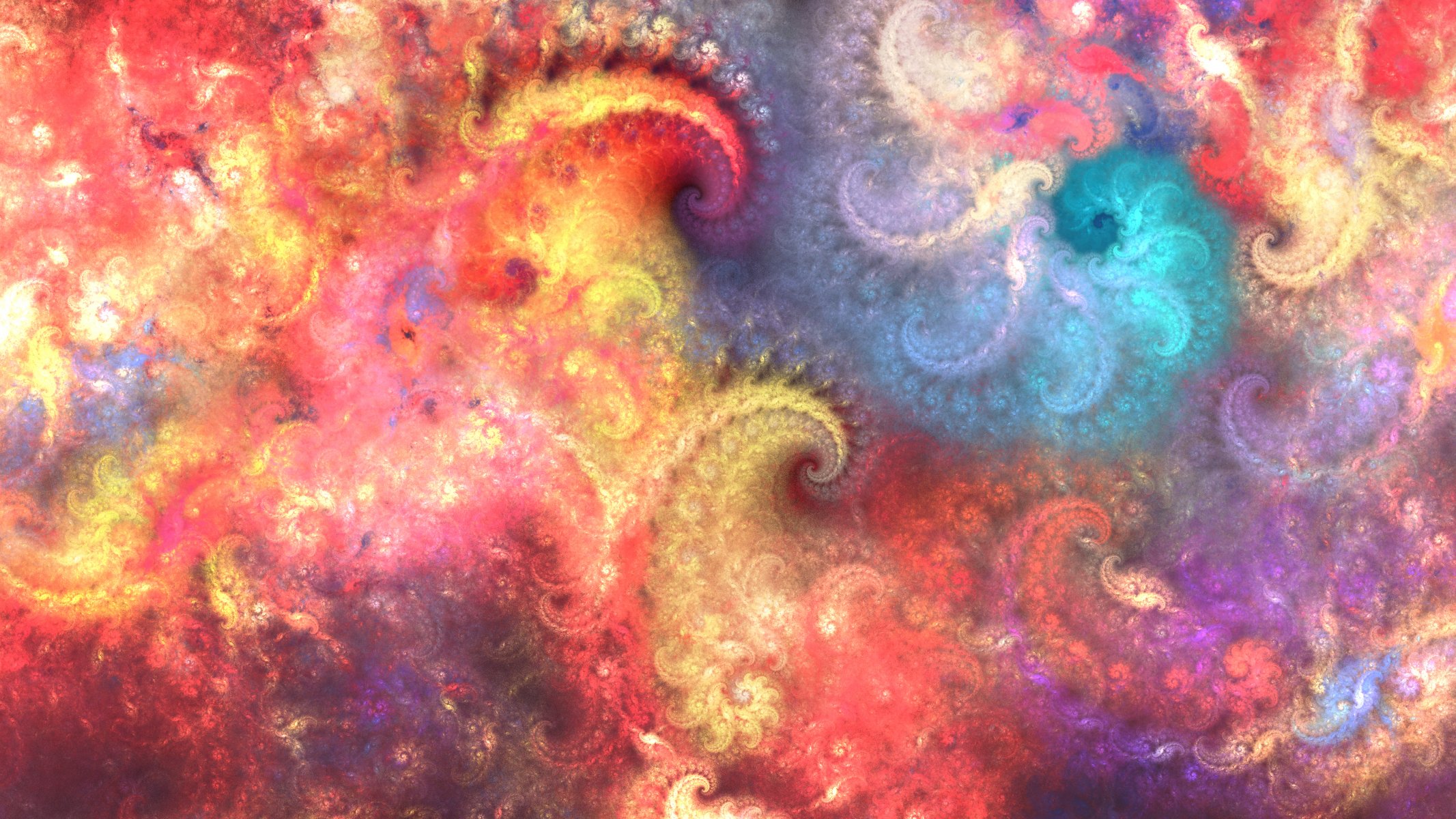 art fractal patterns flowers paint