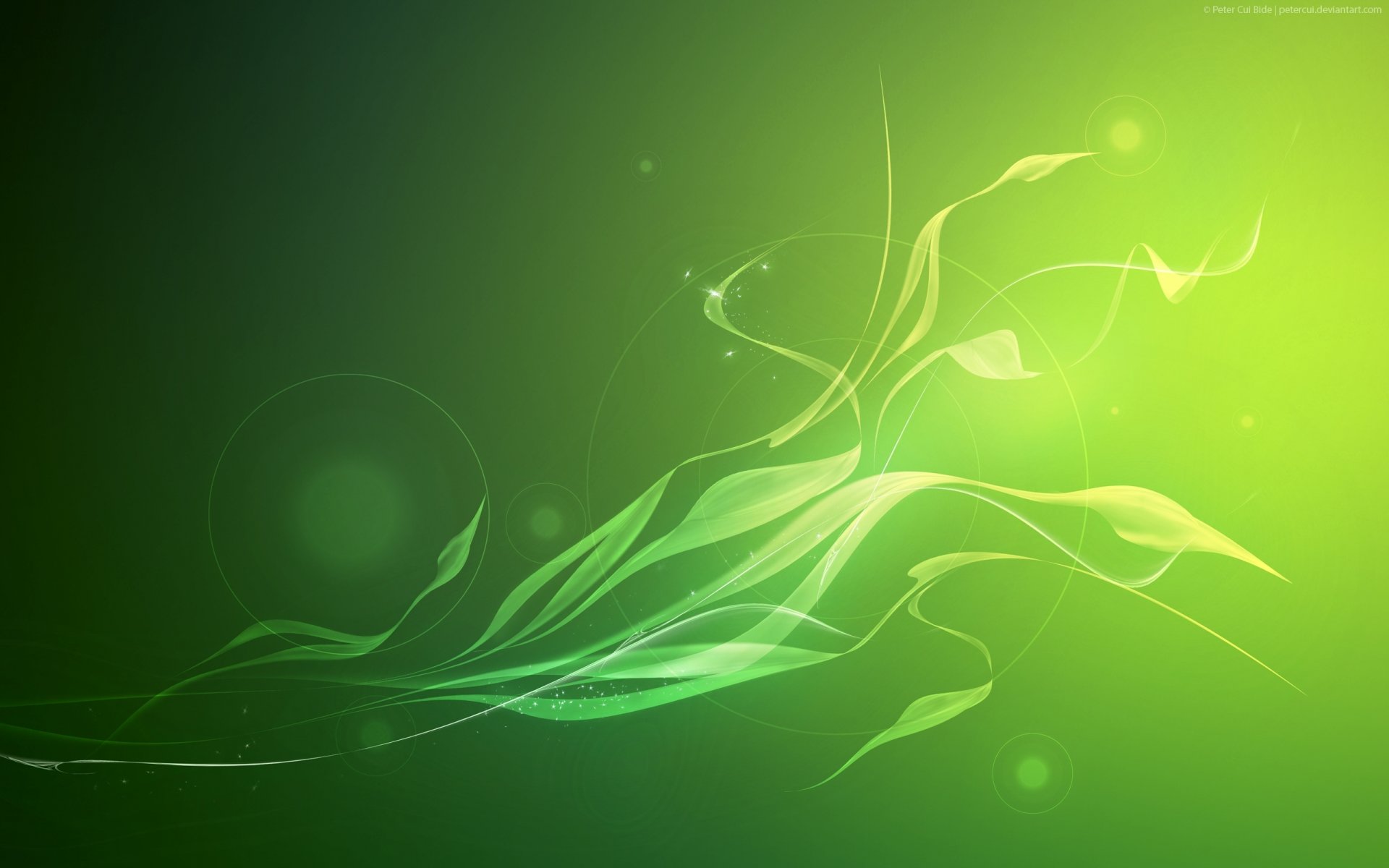 green background tender abstract