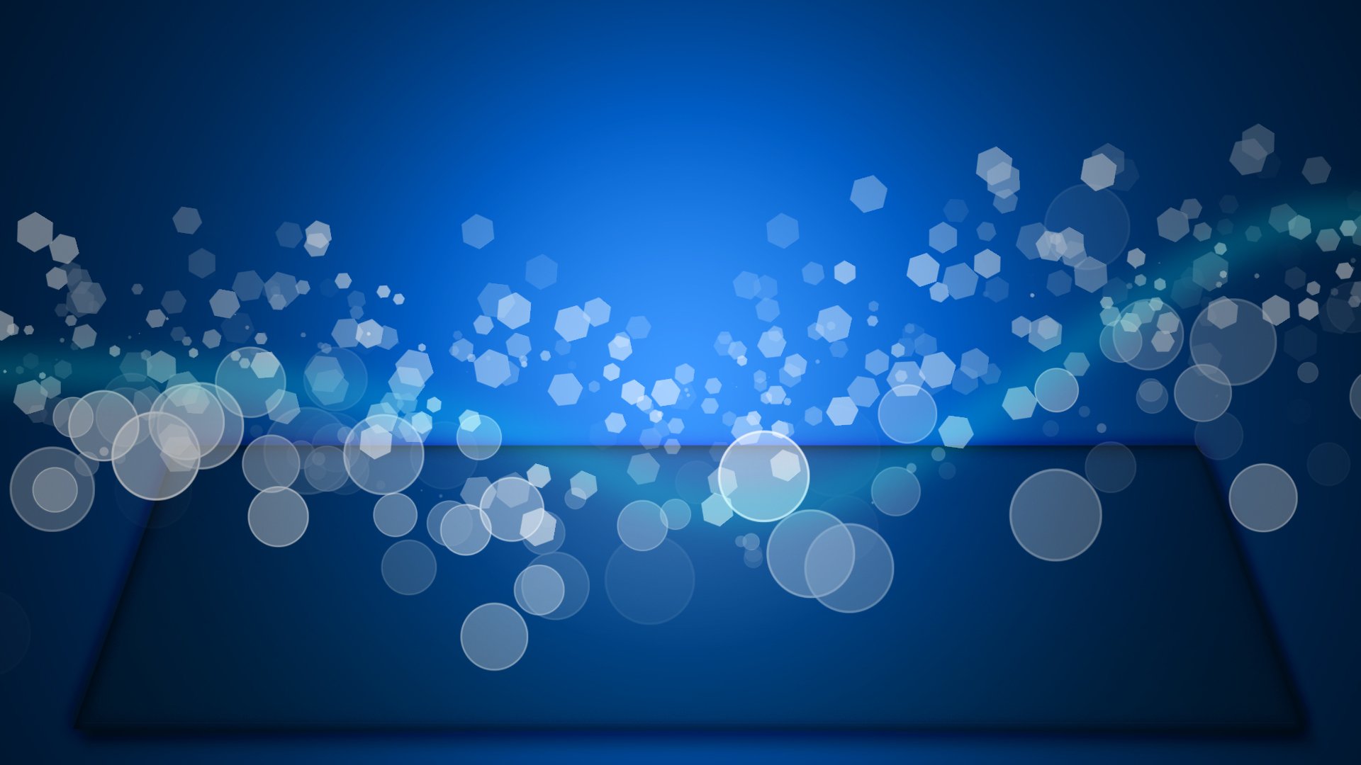 effet bokeh vague bleu