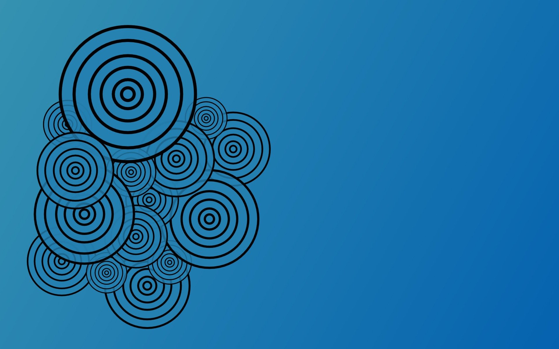 abstraction circles patterns vector models 1920x1080