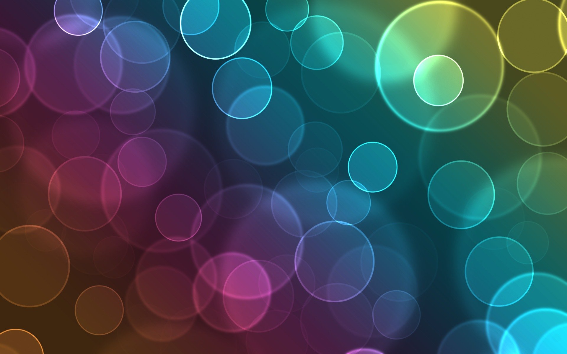 abstraction patterns circles paints bokeh models colors 1920x1080