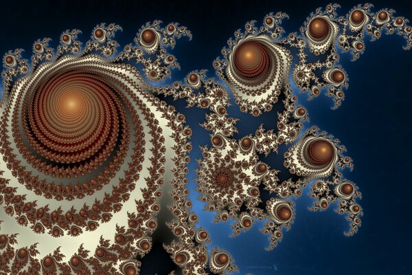 Fractal patterns in the style of abstractionism