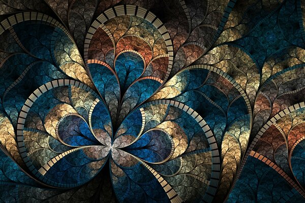 Abstraction in mosaic style