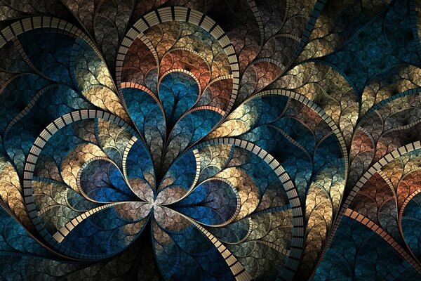Mosaico de estilo abstracto