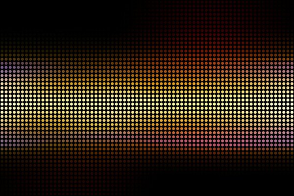 Colorful bright pixels on a black background