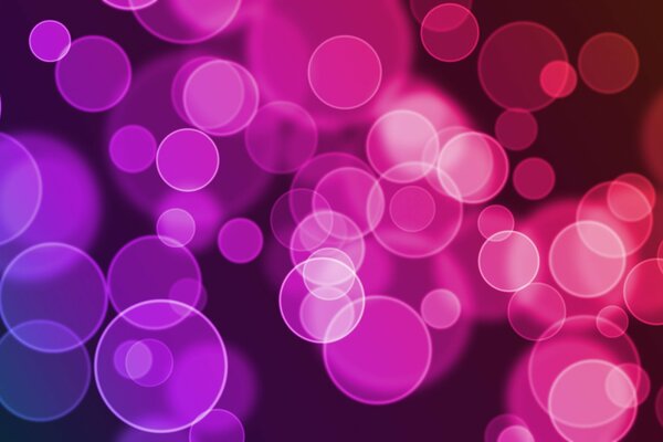 Abstract bokeh in blue, purple and red