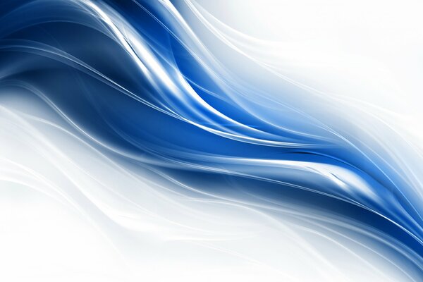 Abstract wave blue white as smoke