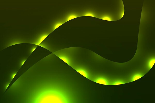 Abstract light lines and curves