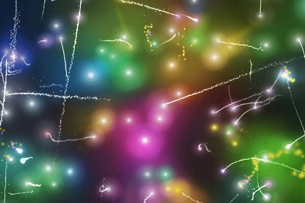 Festive background. Multicolored sparks