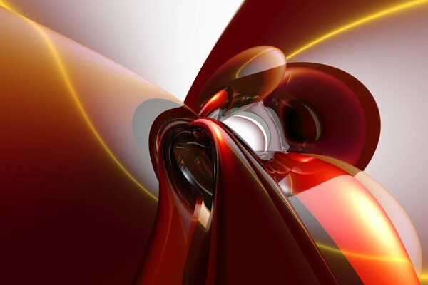 3D graphics in red