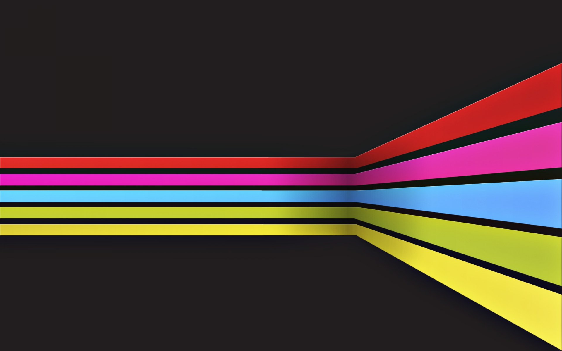 abstrakcja tęczowa farba paski linie kolory linie 2560x1600