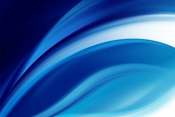 Different waves on a blue background