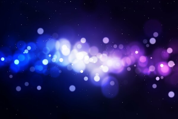 Les reflets de la lumière dans la gamme bleu-lilas