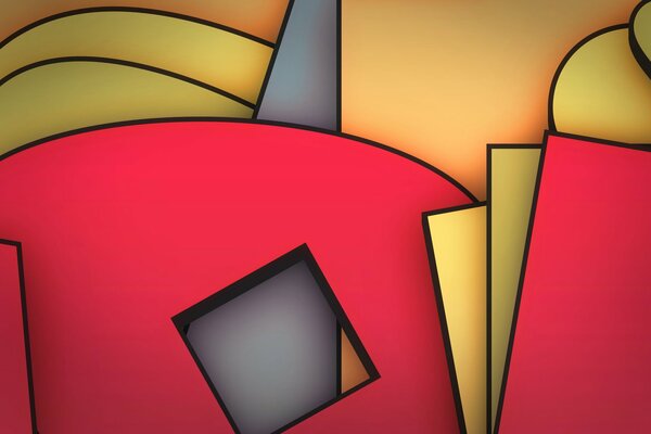 Colorful shapes and figures wallpaper