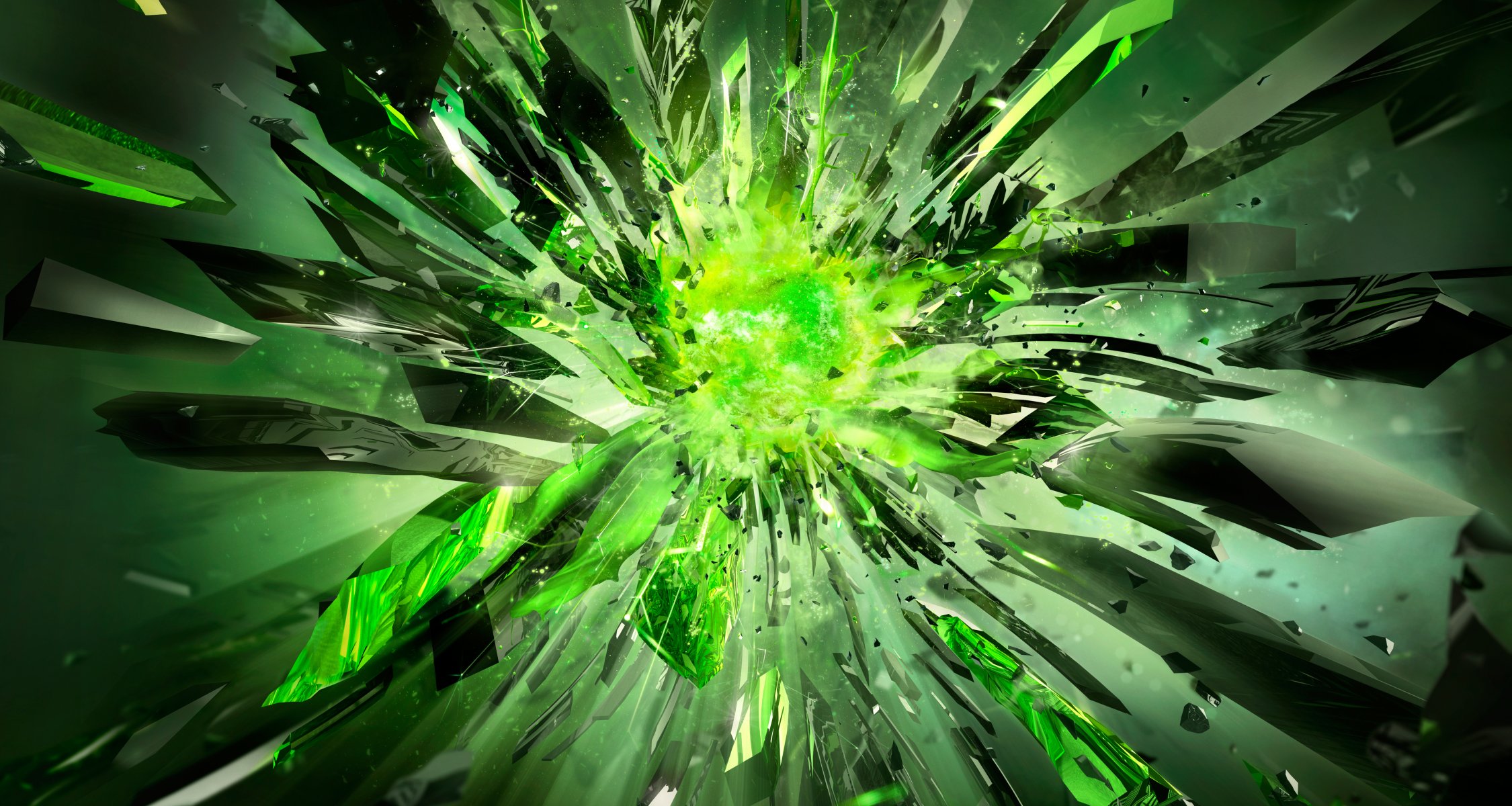 crystals broken power green nvidia