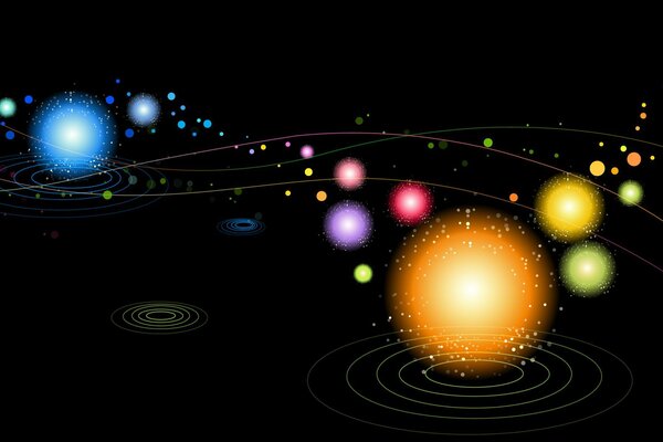 Esferas o conejitos solares en el cielo