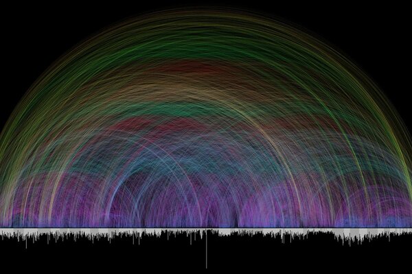 Rainbow of imagination rays of happiness