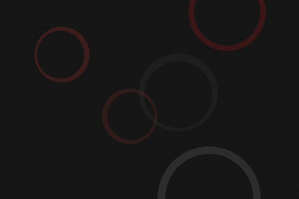 Static circles on a black background