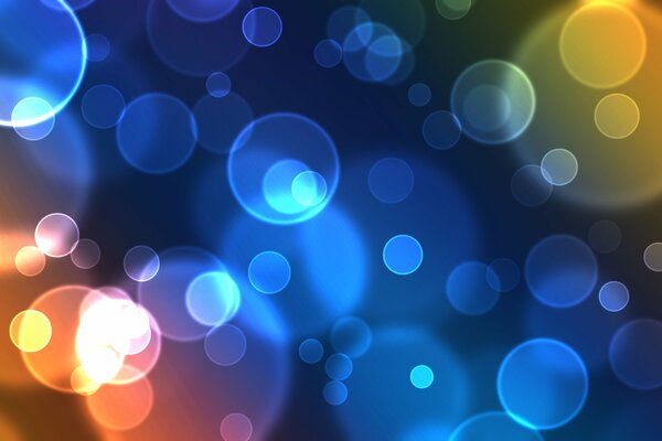 Background with colored bubbles