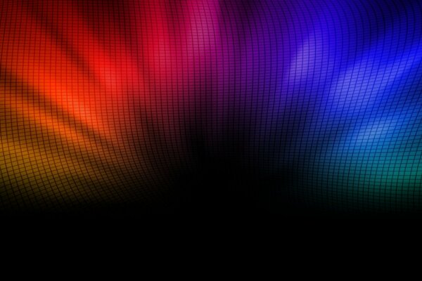 Gradient background with colored grid