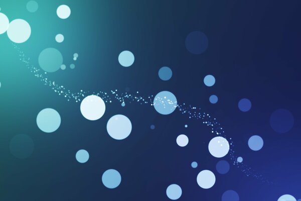 Background with blue circles and dots