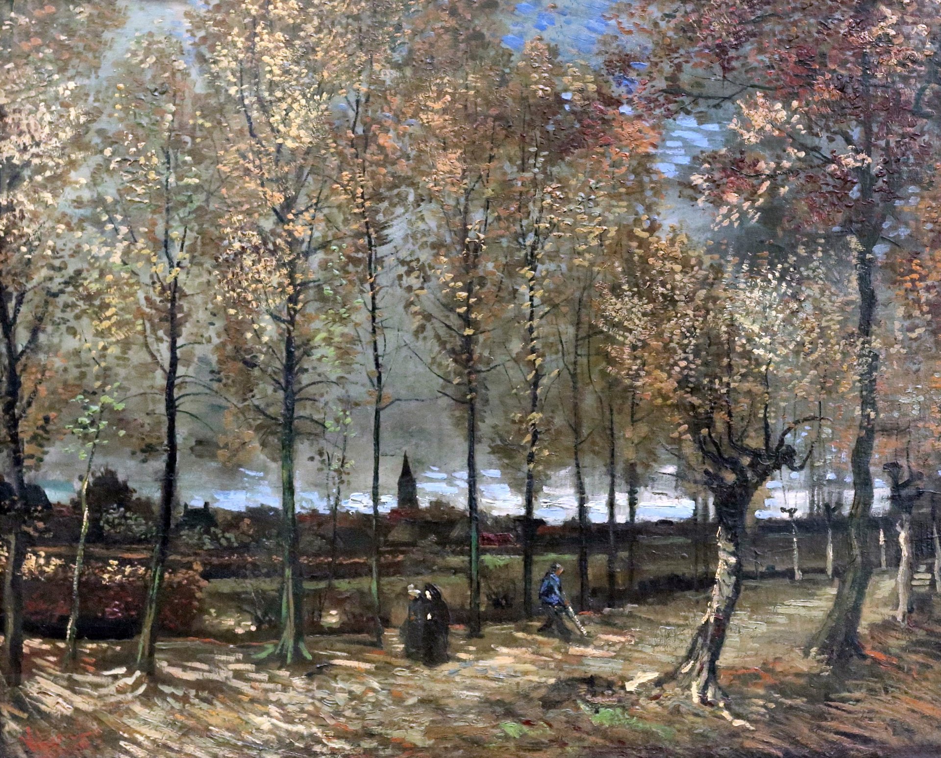 vincent van gogh paris poplars near nuenen pattern 1885 rotterdam