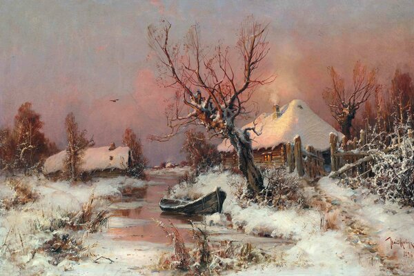 Julius Julius Clover. Paysage hivernal