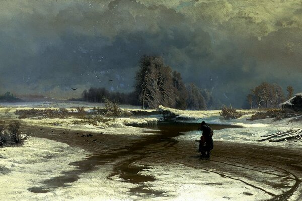 Immagine pittoresca di Vasiliev disgelo