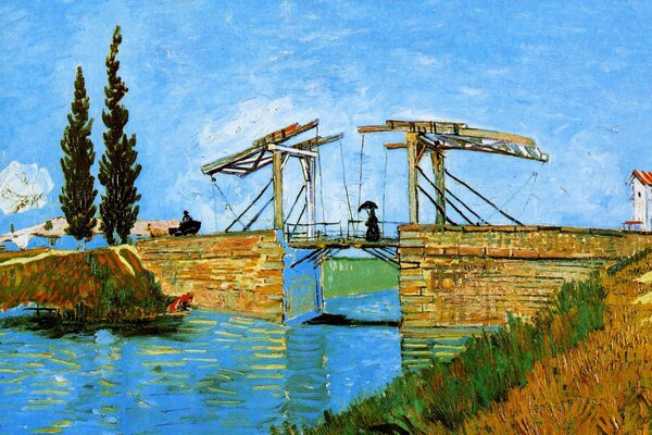 Vincent van Gogh. Bridge over the river