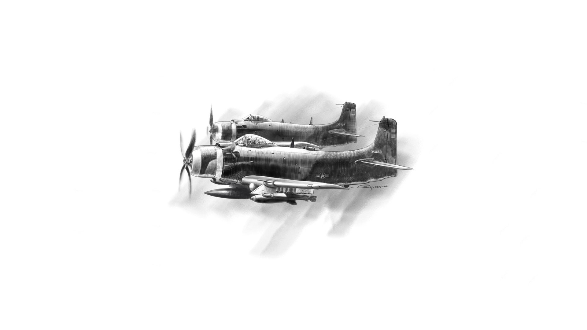 a-1 skyraider skyrader stormtrooper crayon