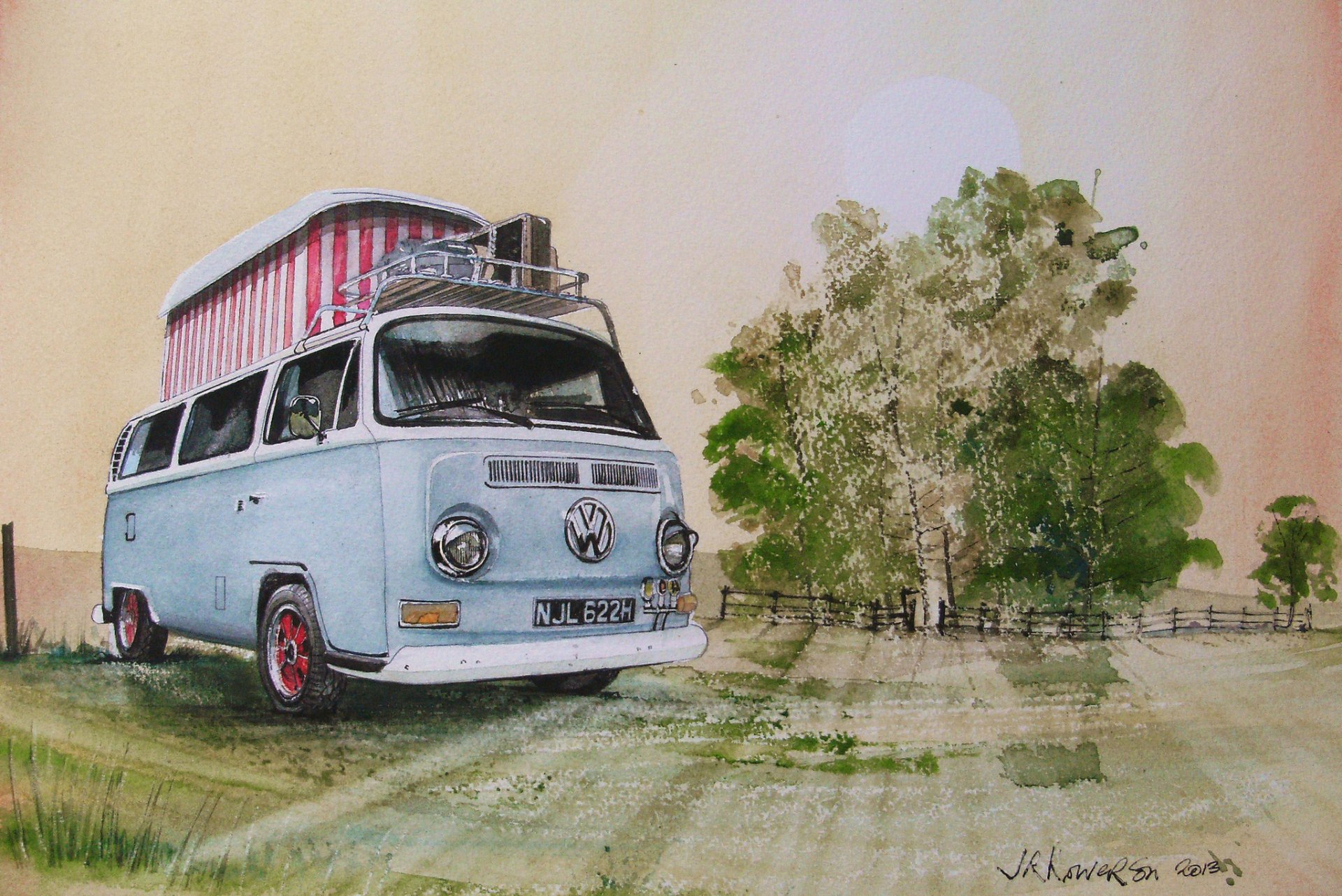 volkswagen volkswagen transportador auto coche pintura dibujo