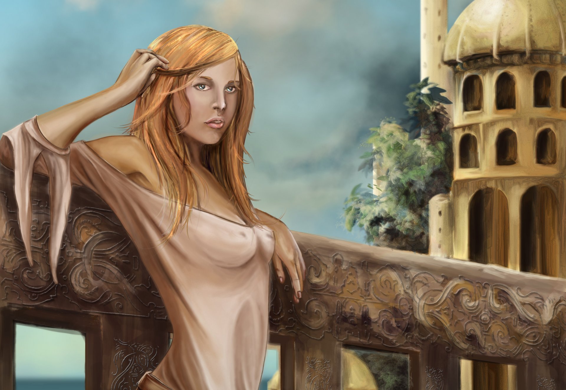 painting art girl robert jordan wheel of time