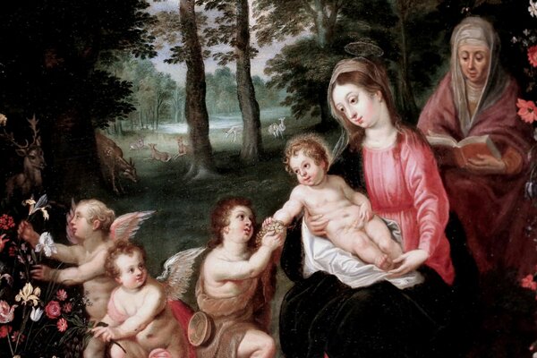 Картина Богоматерь с младенцем величайшая ценность в музее