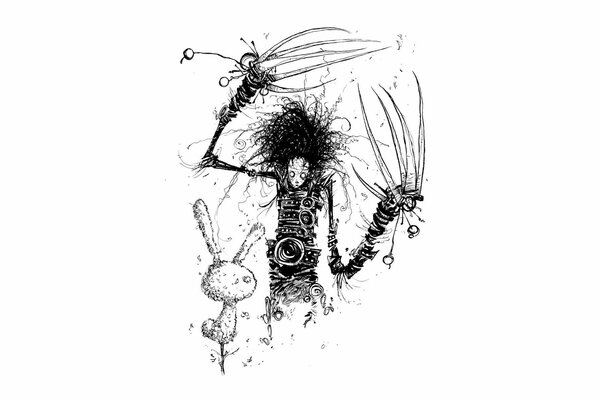 Edward Scissorhands drawing