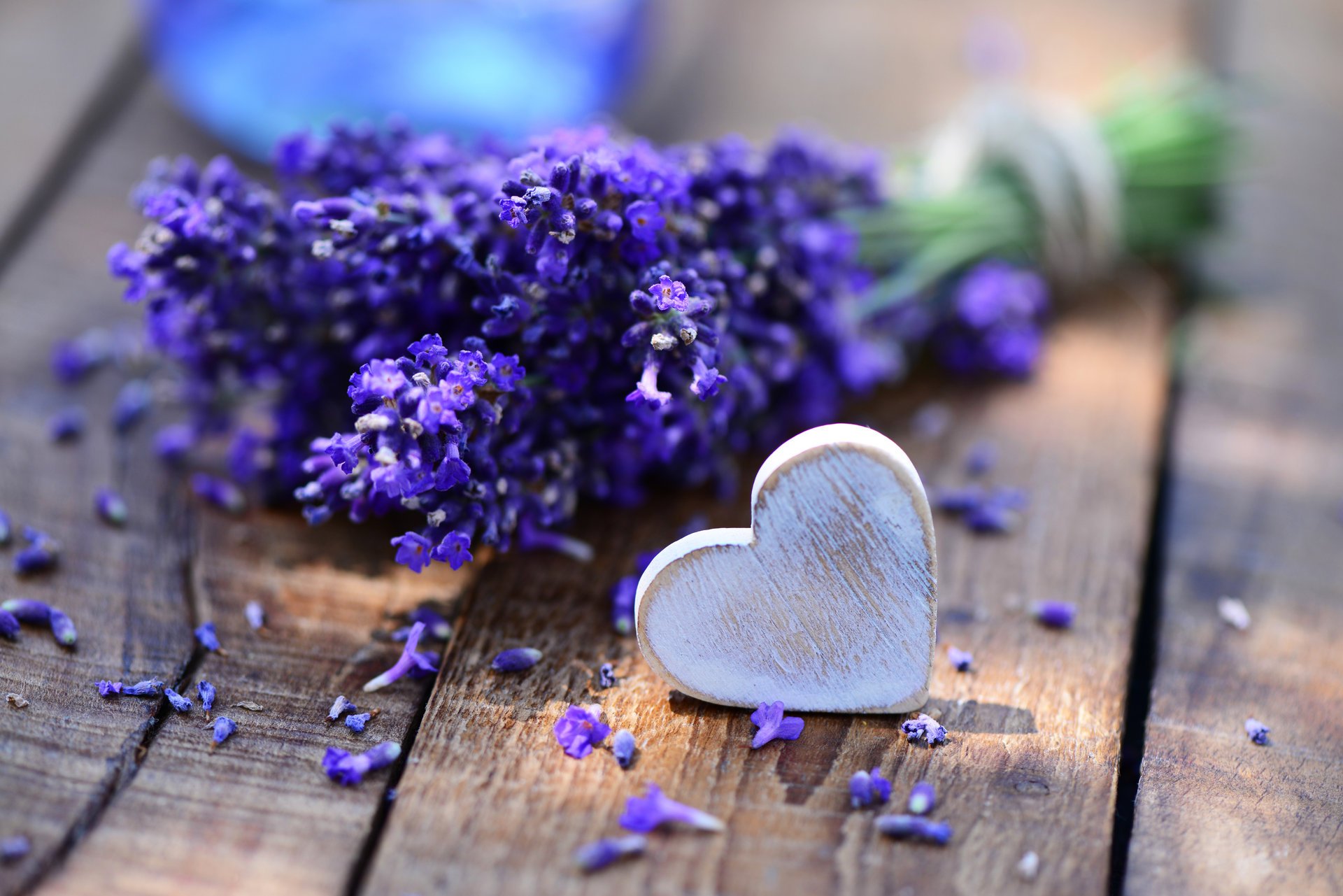 bouquet lavanda tavolo cuore