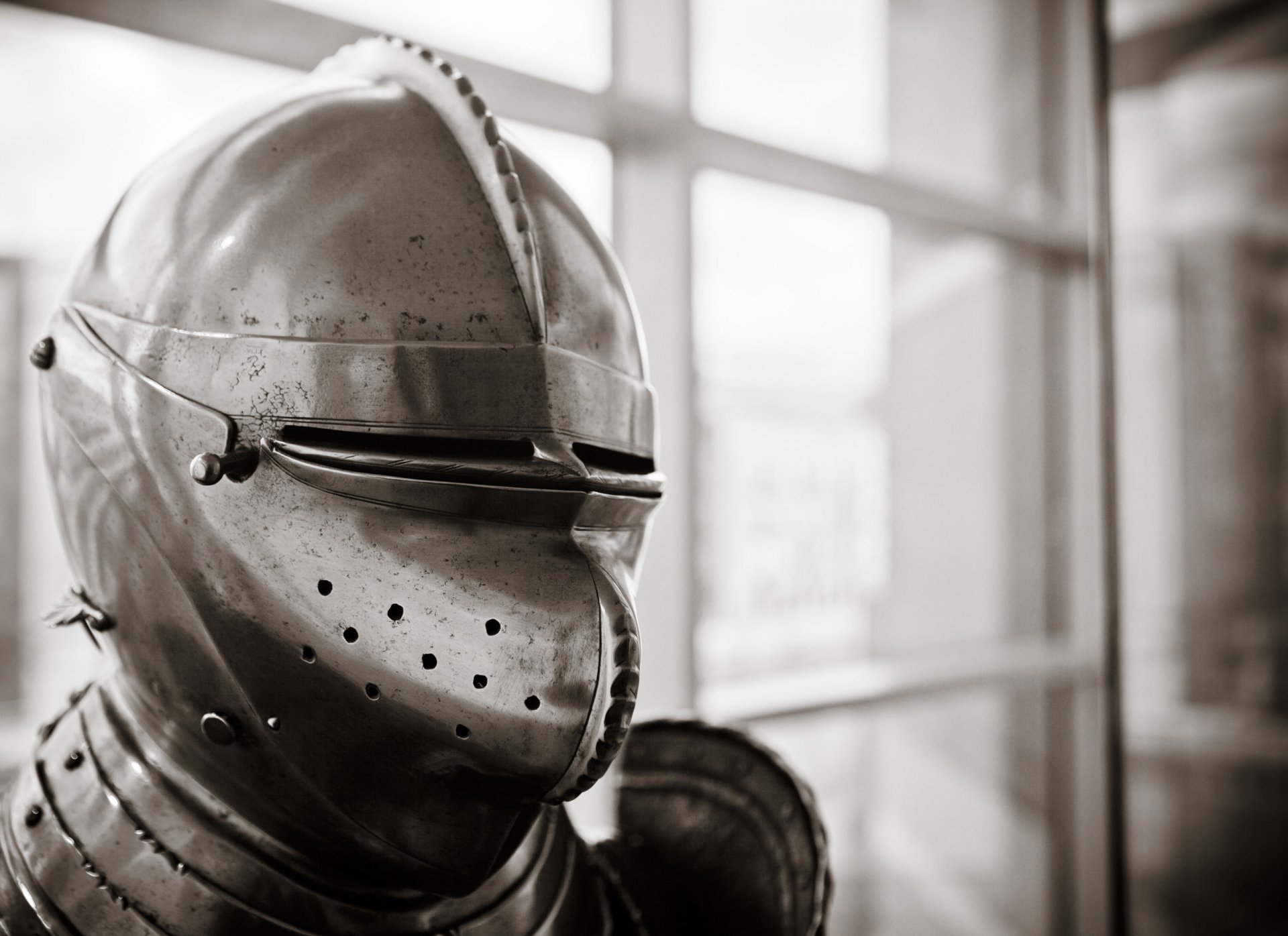 armure métal casque fond