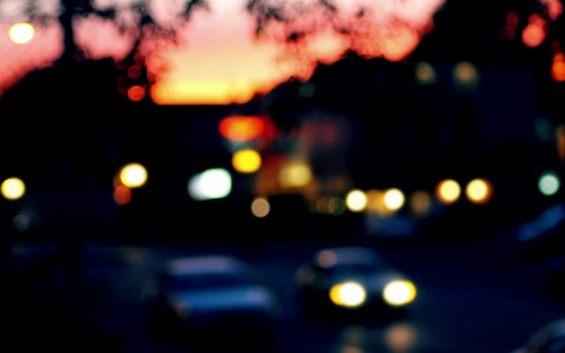 macro blur bokeh car street city evening lights macro car blur background wallpaper widescreen fullscreen widescreen widescreen