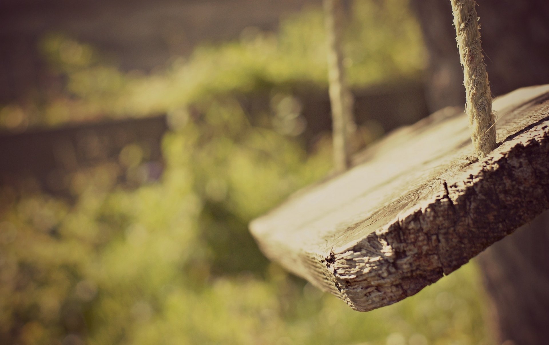 close up swing childhood nostalgia rope bokeh blur background wallpaper widescreen full screen hd wallpapers fullscreen