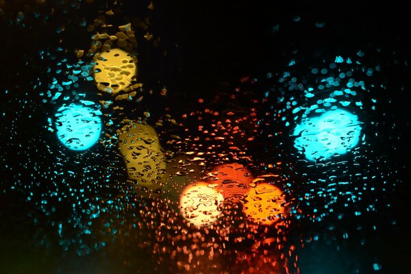 Glass colored balls with backlight